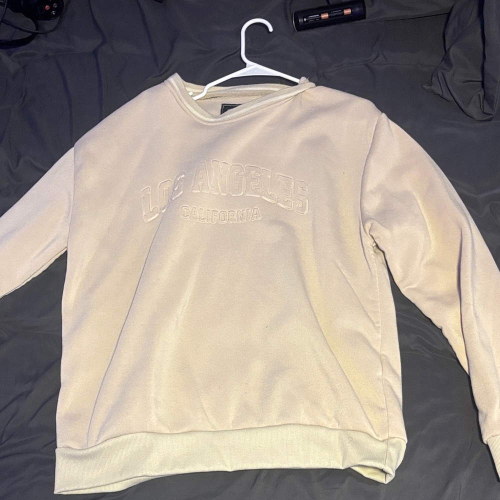 Los Angeles Crewneck Sweater - Cream